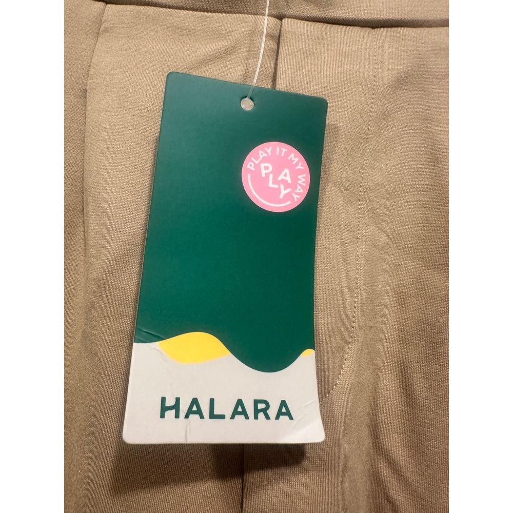 Halara Tan High Waisted Pleated Tapered Trousers Pants Small NWT - Picture 2 of 4